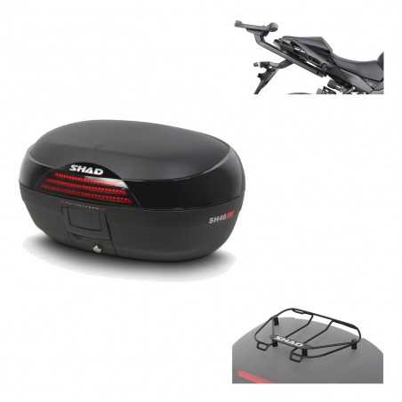 SHAD Baul trasero + herraje montaje parrilla portabultos superior SH46 SH 46 NEW MODEL KIT-184345