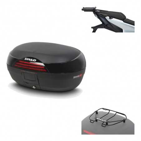 SHAD Baul trasero + herraje montaje parrilla portabultos superior SH46 SH 46 NEW MODEL KIT-184297
