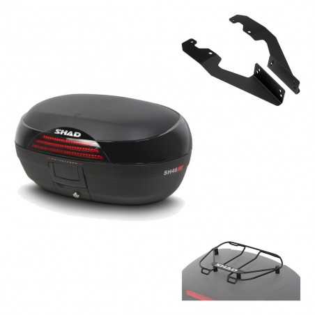 SHAD Baul trasero + herraje montaje parrilla portabultos superior SH46 SH 46 NEW MODEL KIT-184593