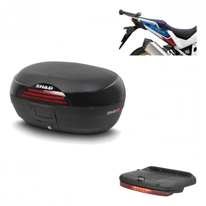 SHAD Baul trasero + herraje montaje luz de freno SH46 SH 46 NEW MODEL KIT-184498