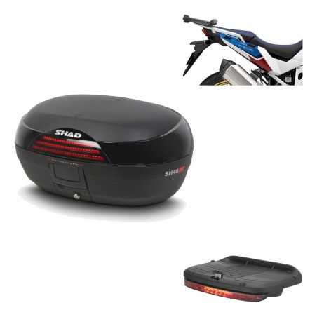 SHAD Baul trasero + herraje montaje luz de freno SH46 SH 46 NEW MODEL KIT-184498