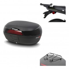 SHAD Baul trasero + herraje montaje parrilla portabultos superior SH46 SH 46 NEW MODEL KIT-184153