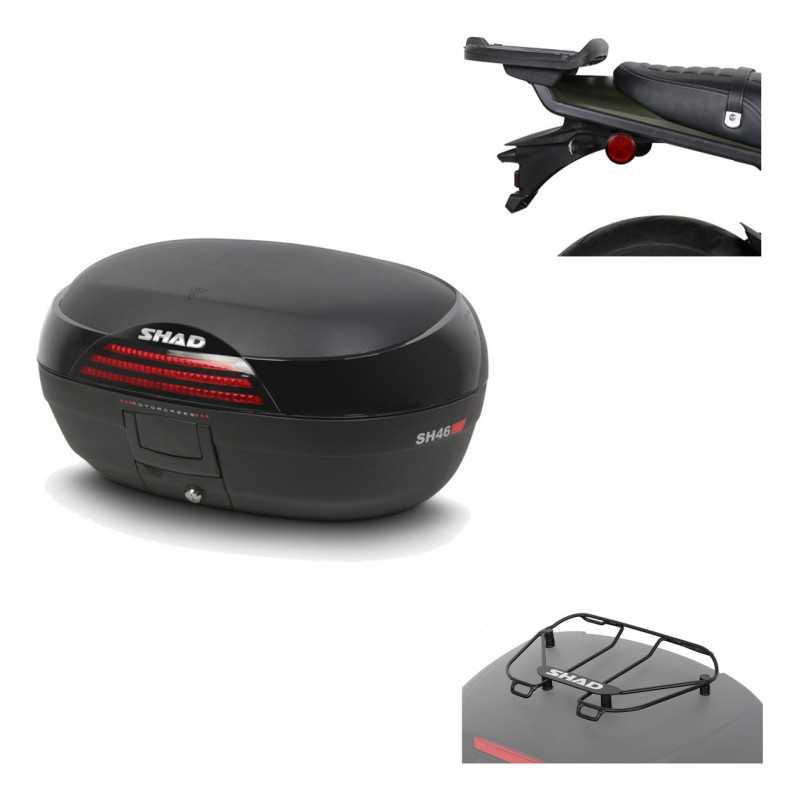 SHAD Baul trasero + herraje montaje parrilla portabultos superior SH46 SH 46 NEW MODEL KIT-184153