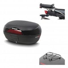 SHAD Baul trasero + herraje montaje parrilla portabultos superior SH46 SH 46 NEW MODEL KIT-184201