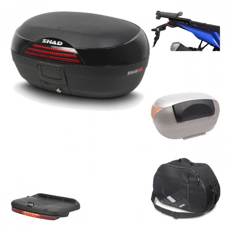 Rear trunk + mounting hardware + accessories  SH46 SH 46 NEW MODEL