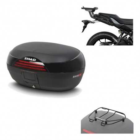 SHAD Baul trasero + herraje montaje parrilla portabultos superior SH46 SH 46 NEW MODEL KIT-184409