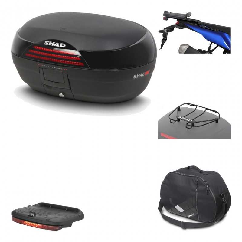 Rear trunk + mounting hardware + accessories  SH46 SH 46 NEW MODEL