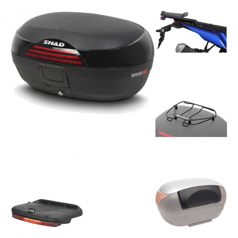 Rear trunk + mounting hardware + accessories  SH46 SH 46 NEW MODEL
