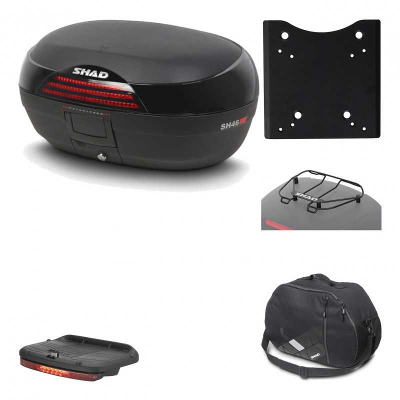 Rear trunk + mounting hardware + accessories  SH46 SH 46 NEW MODEL