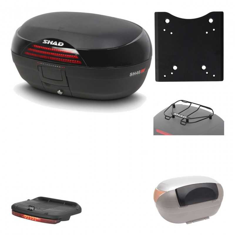 Rear trunk + mounting hardware + accessories  SH46 SH 46 NEW MODEL
