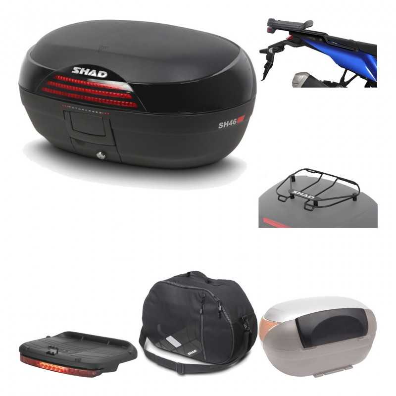 Rear trunk + mounting hardware + accessories  SH46 SH 46 NEW MODEL
