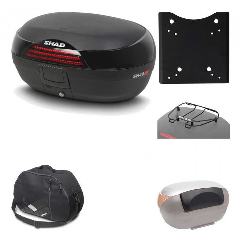 Rear trunk + mounting hardware + accessories  SH46 SH 46 NEW MODEL