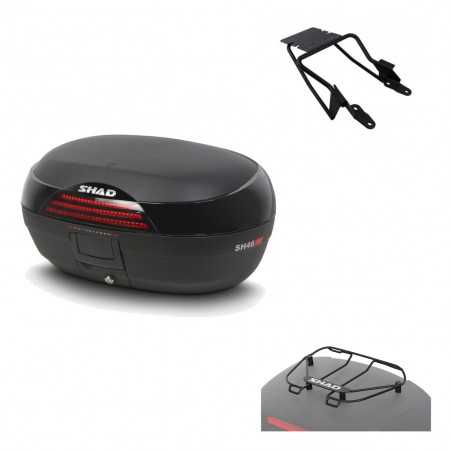 SHAD Baul trasero + herraje montaje parrilla portabultos superior SH46 SH 46 NEW MODEL KIT-184561
