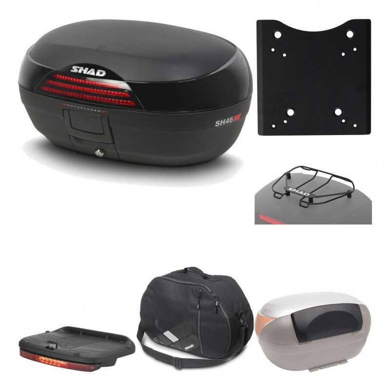 Rear trunk + mounting hardware + accessories  SH46 SH 46 NEW MODEL