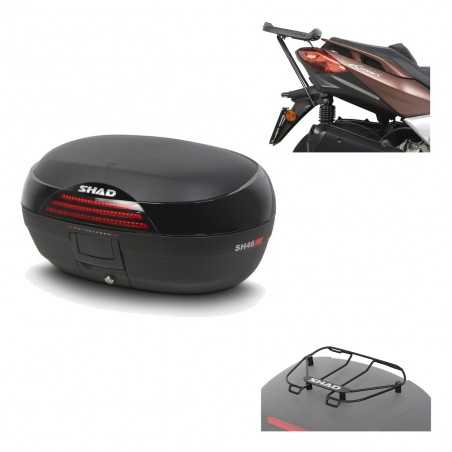 SHAD Baul trasero + herraje montaje parrilla portabultos superior SH46 SH 46 NEW MODEL KIT-184609