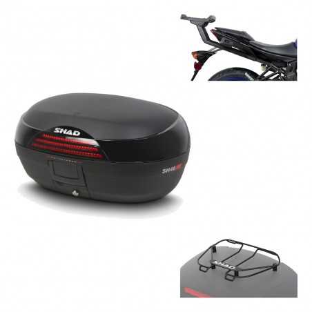 SHAD Baul trasero + herraje montaje parrilla portabultos superior SH46 SH 46 NEW MODEL KIT-184217