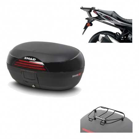 SHAD Baul trasero + herraje montaje parrilla portabultos superior SH46 SH 46 NEW MODEL KIT-184169