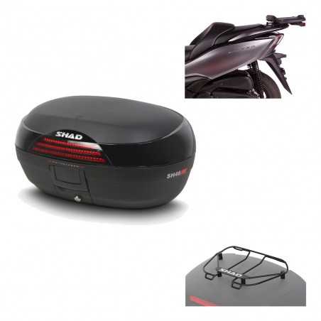 SHAD Baul trasero + herraje montaje parrilla portabultos superior SH46 SH 46 NEW MODEL KIT-184569