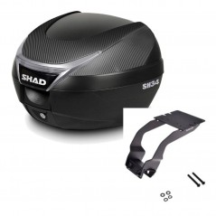 SHAD Baul trasero + herraje montaje SH34 CARBON LOOK KIT-185020
