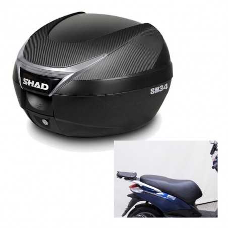 SHAD Baul trasero + herraje montaje SH34 CARBON LOOK KIT-184920