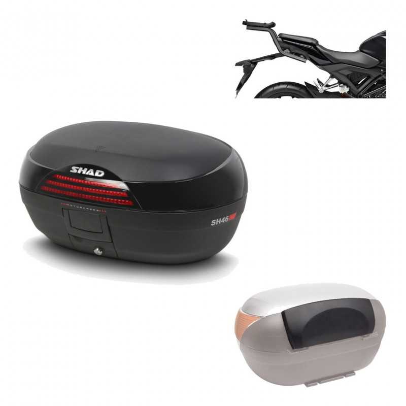 SHAD Baul trasero + herraje montaje respaldo de pasajero SH46 SH 46 NEW MODEL KIT-184621