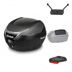 Rear trunk + mounting hardware + accessories  SH34 CARBON LOOK
