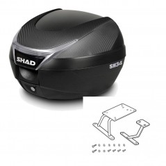 SHAD Baul trasero + herraje montaje SH34 CARBON LOOK KIT-184976