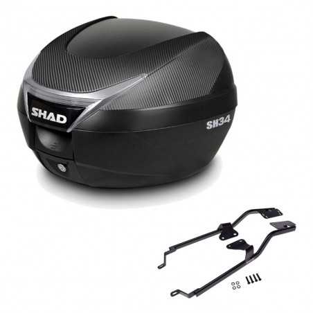 SHAD Baul trasero + herraje montaje SH34 CARBON LOOK KIT-184728
