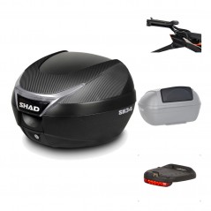 Rear trunk + mounting hardware + accessories  SH34 CARBON LOOK