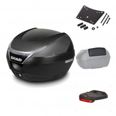 Rear trunk + mounting hardware + accessories  SH34 CARBON LOOK