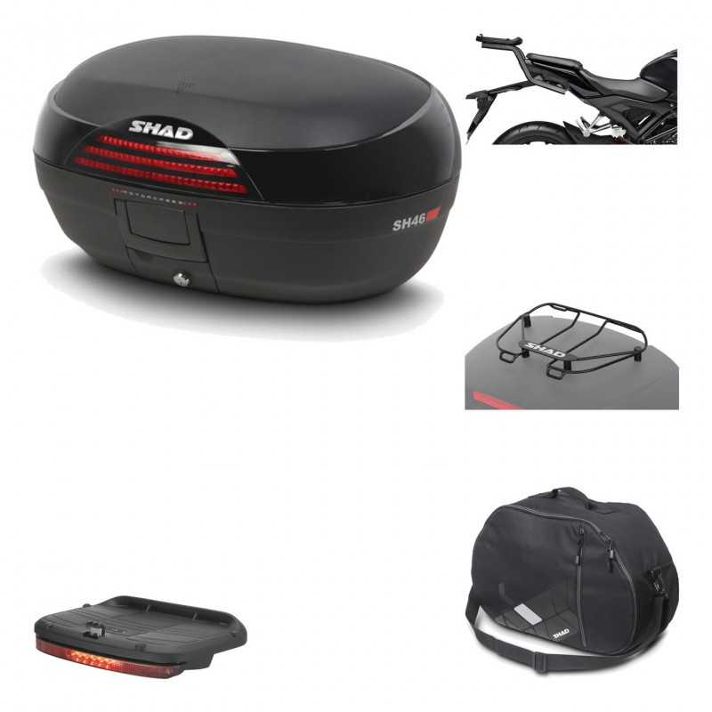 SHAD Baul trasero + herraje montaje accesorios SH46 SH 46 NEW MODEL KIT-184628