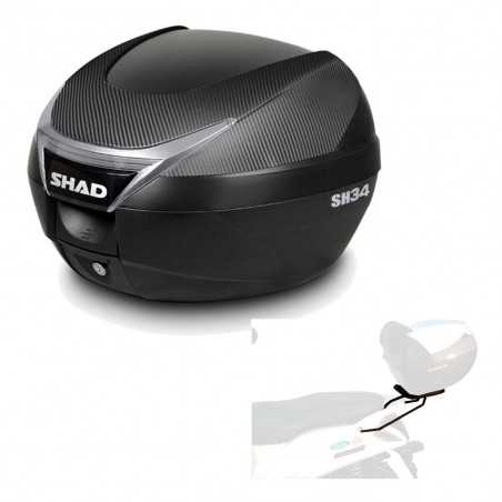 SHAD Baul trasero + herraje montaje SH34 CARBON LOOK KIT-184980
