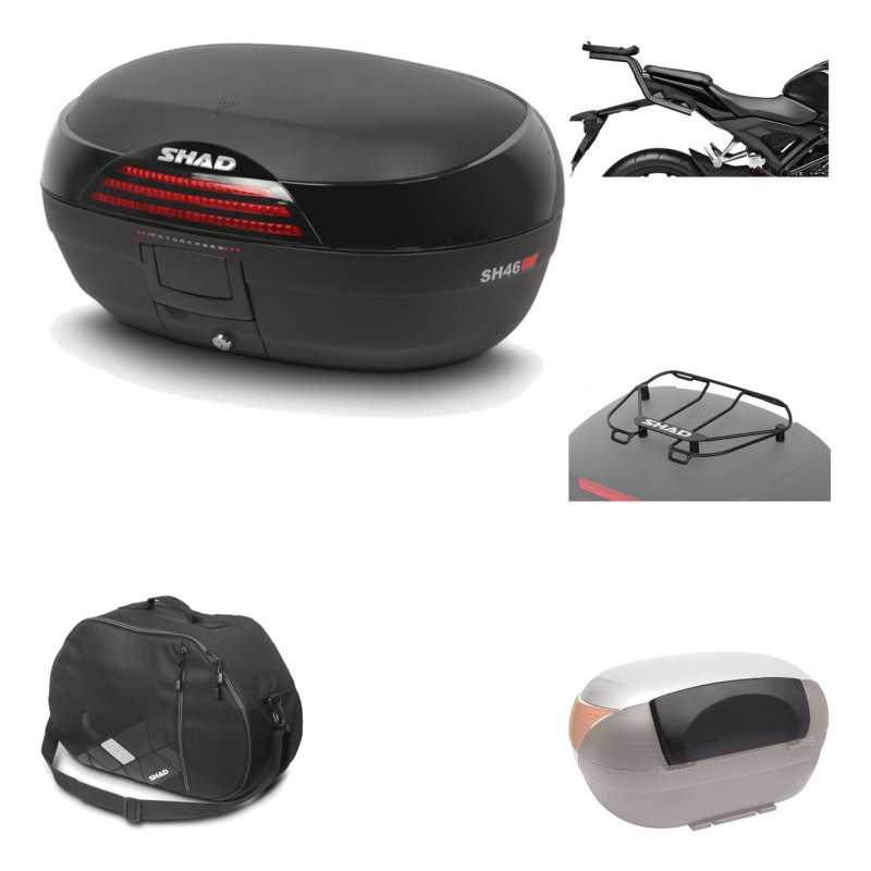 Rear trunk + mounting hardware + accessories  SH46 SH 46 NEW MODEL