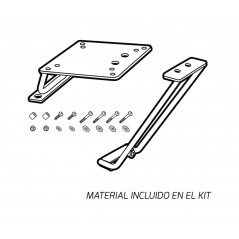 SHAD Baul trasero + herraje montaje luz de freno SH34 CARBON LOOK KIT-184985