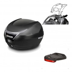Back trunk + top small fitting + brake light  SH34 CARBON LOOK