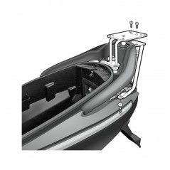 SHAD Baul trasero + herraje montaje accesorios SH34 CARBON LOOK KIT-184887