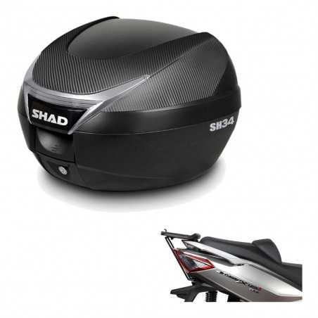 SHAD Baul trasero + herraje montaje SH34 CARBON LOOK KIT-184888