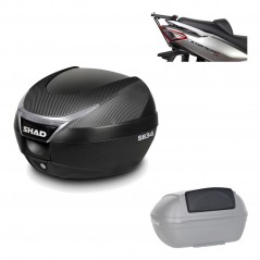 Back trunk + top small fitting + passenger support  SH34 CARBON LOOK