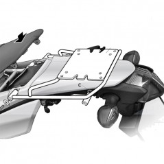 Back trunk + top small fitting + passenger support  SH34 CARBON LOOK