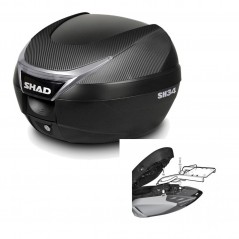 SHAD Baul trasero + herraje montaje SH34 CARBON LOOK KIT-184948