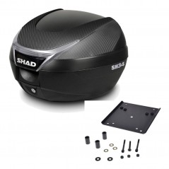 SHAD Baul trasero + herraje montaje SH34 CARBON LOOK KIT-185096
