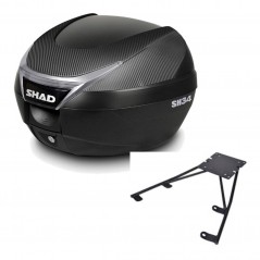SHAD Baul trasero + herraje montaje SH34 CARBON LOOK KIT-185000