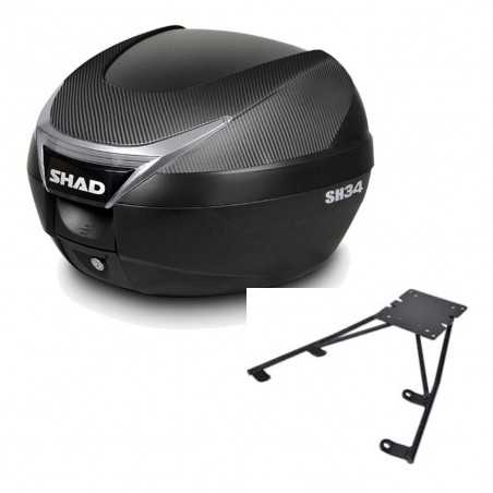 Back trunk + top small fitting  SH34 CARBON LOOK