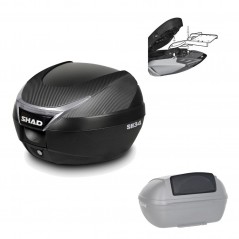 Back trunk + top small fitting + passenger support  SH34 CARBON LOOK