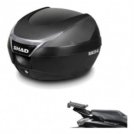 SHAD Baul trasero + herraje montaje SH34 CARBON LOOK KIT-184952