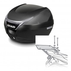 SHAD Baul trasero + herraje montaje SH34 CARBON LOOK KIT-185056