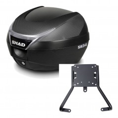SHAD Baul trasero + herraje montaje SH34 CARBON LOOK KIT-184804