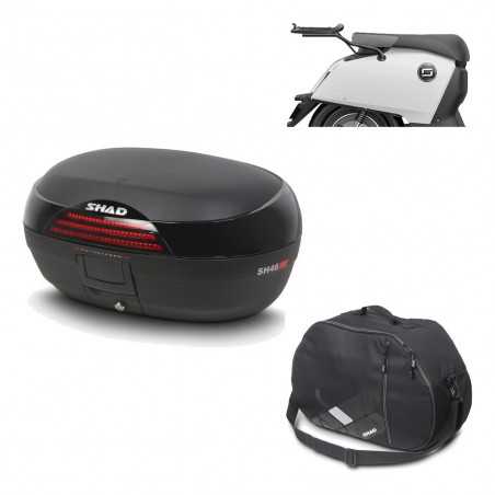 SHAD Baul trasero + herraje montaje bolsa interna SH46 SH 46 NEW MODEL KIT-184651
