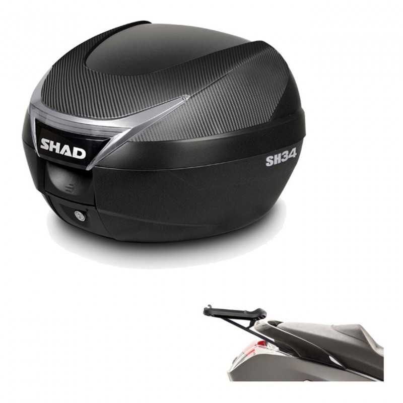 SHAD Baul trasero + herraje montaje SH34 CARBON LOOK KIT-185108