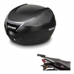 SHAD Baul trasero + herraje montaje SH34 CARBON LOOK KIT-185064